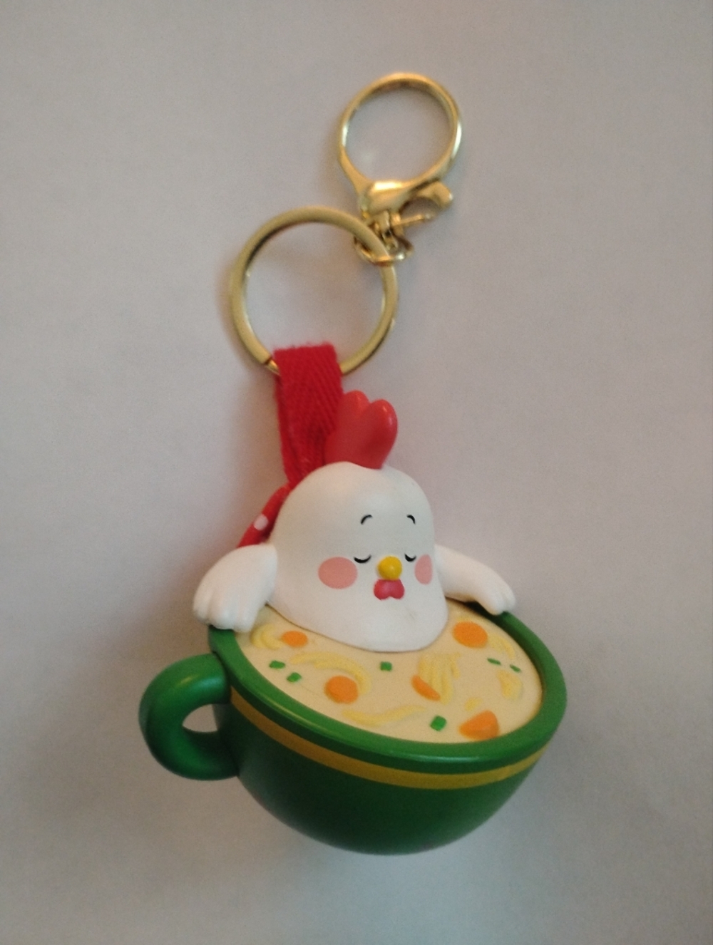 Funko Paka Paka Soup Troop Chicken Noodle Novelty Keychain Bag Charm Gold Tone